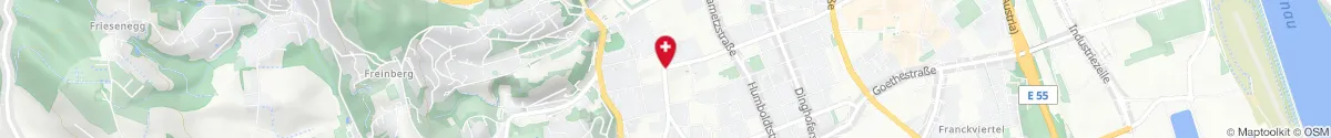 Kartendarstellung des Standorts für Apotheke der Barmherzigen Brüder in 4020 Linz
